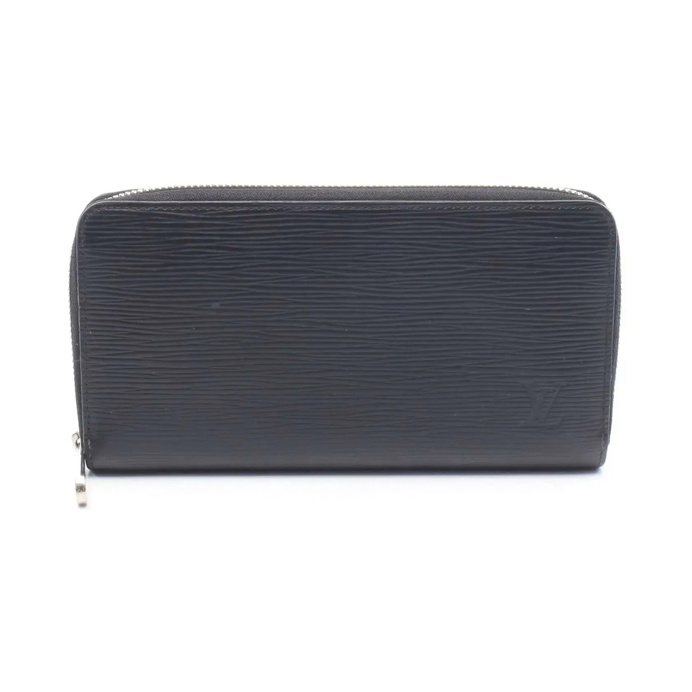 Louis Vuitton Zippy Wallet Epi Round Long Leather Noir Black